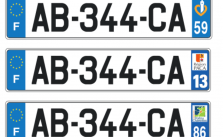 ¿Cómo se colocan las placas de matrícula?